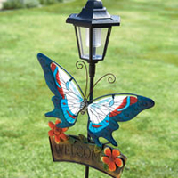 Solar Butterfly Welcome Light