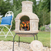 Star Flower with Grill Small Chimenea