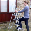 Step Ladder with Safety Rails