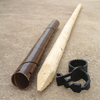 Support stake,  tie,  fertiliser and tree guard pack