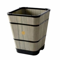 Tapered Greywash Planter - Square