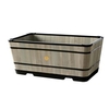 Tapered Large Trough Planter - Grey Wash
