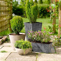 Taupe Planter x2