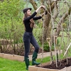 The Head Gardener Hat Black Pinstripe - Large