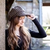 The Tatton Hat - Giant Black Houndstooth