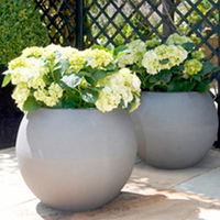 Tutch Planter - Grey Ball-shaped
