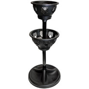 Two Tier Pedestal Stand with 30cm & 35cm Easy Fill Baskets