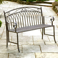 Versailles Garden Bench - Antique Grey