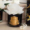White Rose (Black Vase)