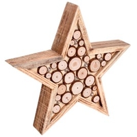 Wooden LED Star - Duo