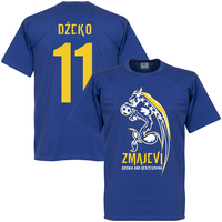 Bosnia Herzegovina Zmajevi Dzeko No.11 T-shirt - Blue - L