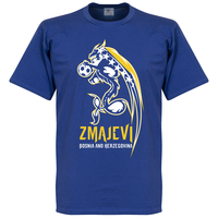 Bosnia Herzegovina Zmajevi T-shirt - Royal - XXXXL