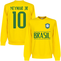 Brasil Neymar Jr 10 Team KIDS Sweatshirt - Yellow - 4 Years