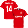 Denmark Damsgaard 14 Team KIDS T-shirt - Red - 10 Years