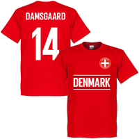 Denmark Damsgaard 14 Team KIDS T-shirt - Red - 10 Years