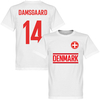 Denmark Damsgaard 14 Team KIDS T-shirt - White - 10 Years
