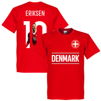 Denmark Eriksen 10 Gallery Team T-Shirt - Red - XL