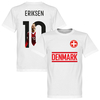 Denmark Eriksen 10 Gallery Team T-Shirt - White - 5XL