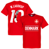 Denmark M. Laudrup 10 Gallery Team T-Shirt - Red - XL