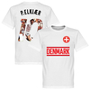 Denmark P. Elkjaer 10 Gallery Team T-Shirt - White - 5XL