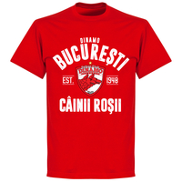 Dinamo Bucharest Established T-shirt - Red - XXXXL