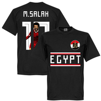 Egypt M. Salah 10 Gallery Team T-Shirt - Black - XXXXL