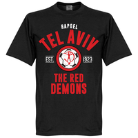 Hapoel Tel Aviv Established T-Shirt - Black - XXXXL