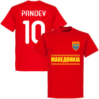 Macedonia Pandev 10 Team KIDS T-shirt - Red - 4 Years