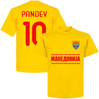 Macedonia Pandev 10 Team KIDS T-shirt - Yellow - 10 Years