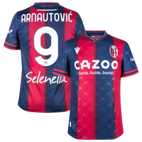 Macron Bologna Home Arnautović 9 Authentic Matchday Shirt 2022-2023 (Official Printing) - S