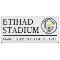 Manchester City Etihad Stadium Street Sign (40cm x 18cm)
