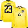 Marathon Ecuador Home L/S Caicedo 23 Shirt 2022-2023 (Fan Style Printing) - M