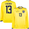 Marathon Ecuador Home L/S E.Valencia 13 Shirt 2022-2023 (Fan Style Printing)