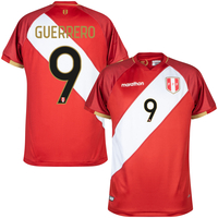 Marathon Peru Away WC Qualifiers Guerrero 9 Shirt 2020-2022 (Fan Style Printing) - M
