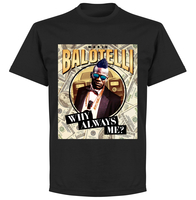 Mario Balotelli Why Always Me? Money T-shirt - Black - XL