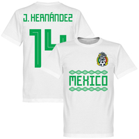 Mexico J. Hernandez 14 Team T-Shirt - White - XXXXL