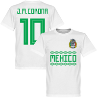 Mexico J.M. Corona 10 Team T-Shirt - White - XXXXL