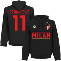 Milan Team Ibrahimović 11 KIDS Hoodie - Black - 6 Years