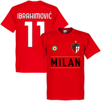 Milan Team Ibrahimović 11 KIDS T-shirt - Red - 10 Years