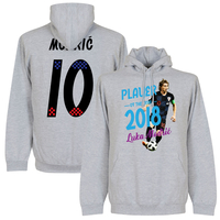 Modric 10 Player of the Year Kids Hoodie - Grey - 12 Years