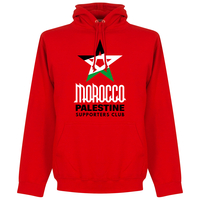 Morocco Palestine Supporters Club Hoodie - Red - L