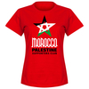 Morocco Palestine Supporters Club Womens T-shirt - Red