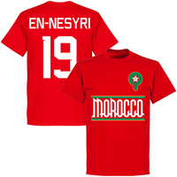 Morocco Team En-Nesyri 19 KIDS T-shirt - Red - 4 Years