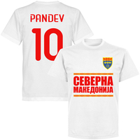 North Macedonia Pandev 10 Team T-shirt - White - 5XL