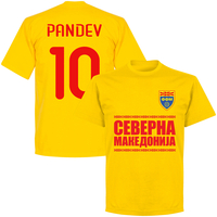 North Macedonia Pandev 10 Team T-Shirt - Yellow - L