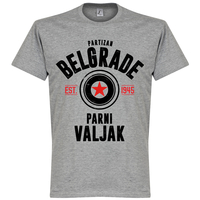 Partizan Belgrade Established T-Shirt - Grey - XXXXL