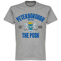 Peterborough Established T-shirt - Grey Marl - XXXL
