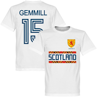 Scotland Retro 78 Gemmill 15 Team T-Shirt - White - XXXXL