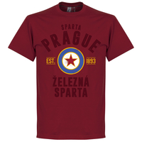 Sparta Prague Established T-Shirt - Chilli Red - XXL