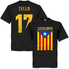 Tello Vintage Catalunya Football T-Shirt - Black - XXL